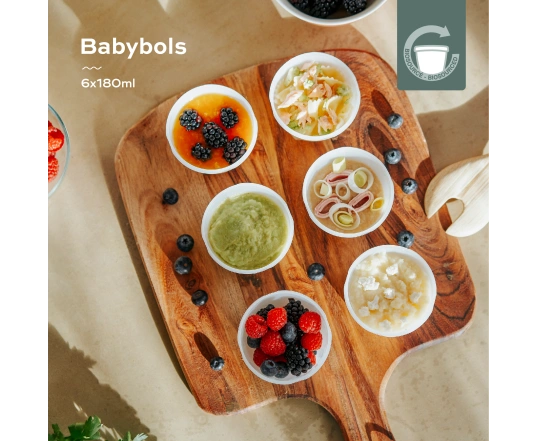 Набор контейнеров для еды Babymoov Biosourced 180ml (x6)