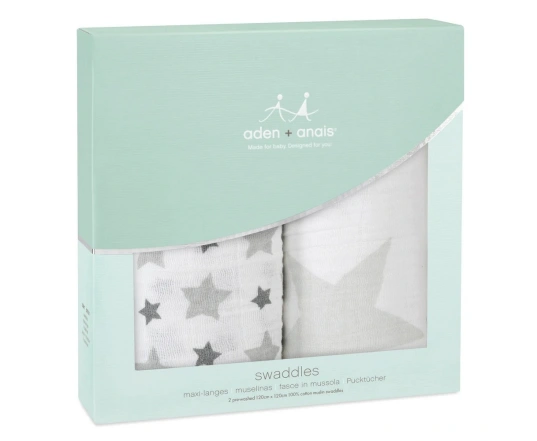 Набір пелюшок Aden + Anais 2 шт (120*120 cм, бавовняний муслін) Twinkle