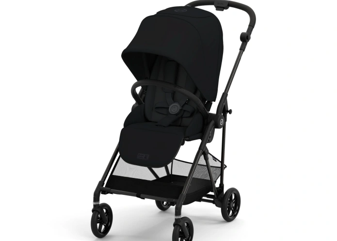 Купити Прогулянкова коляска Cybex Melio Carbon - Moon Black з доставкою по Україні | KIDSLINE-37 - зображення