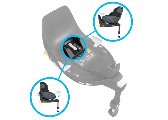 Maxi-Cosi FAMILYFIX 360 Black – база з ISOFIX-40 - зображення