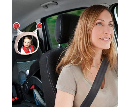 Дзеркало з дистанційним управлінням Benbat Oly Baby Mirror рожеве