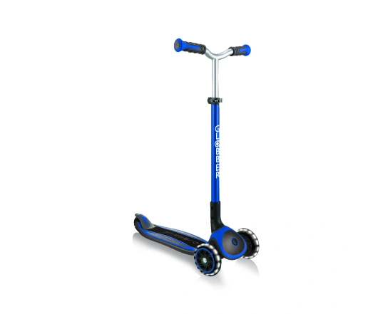 Самокат GLOBBER серії MASTER LIGHTS синій, колеса з підсвіткою, 50кг, 4+