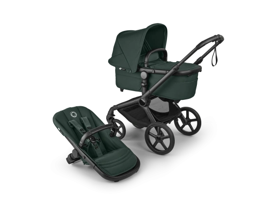 Универсальная коляска 2в1 Bugaboo FOX 5 RENEW - black/fern green-fern green