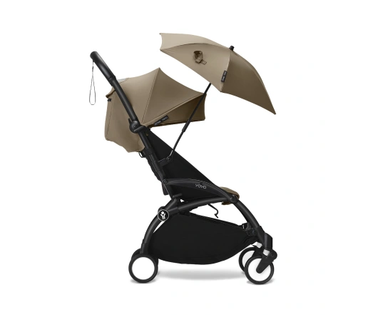 Универсальная коляска 2 в 1 с люлькой newborn shell Stokke YOYO³  Toffee (шасси White)
