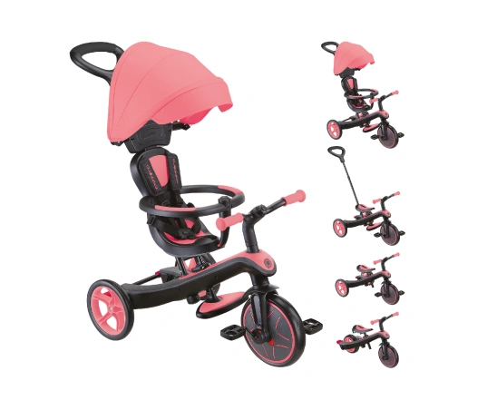 Велосипед дитячий GLOBBER серії EXPLORER TRIKE 4в1 - Рожевий