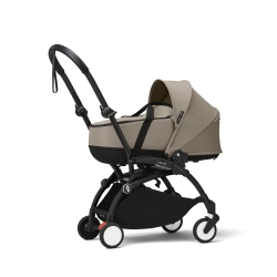 Универсальная коляска 2 в 1 с люлькой newborn shell Stokke YOYO³ Taupe (шасси Black) - изображение
