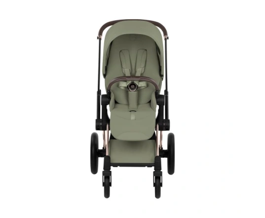 Прогулянкова коляска Cybex PRIAM Style Collection 5.0 - sage green (шасі Rose Gold)