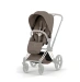 Прогулянкова коляска Cybex PRIAM Style Collection 5.0 - coconut brown (шасі Rose Gold)
