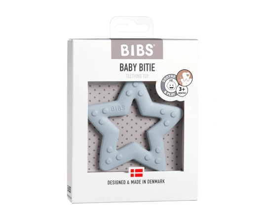 Іграшка - прорізувач BIBS Baby Bitie Star Baby Blue
