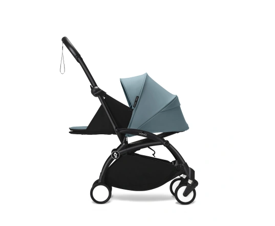 Універсальна коляска Stokke YOYO³ + компактна люлька BABYZEN  Aqua (шасі Black)