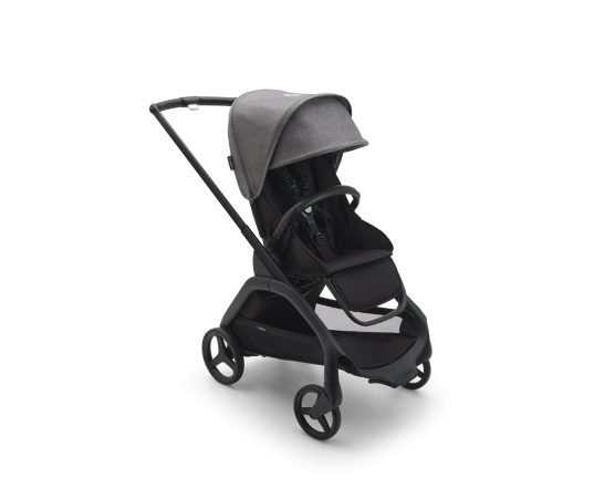 Прогулочная коляска Bugaboo DRAGONFLY - black/midnight black grey melange