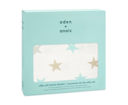 Ковдра з бамбукового мусліну ADEN+ANAIS Milky way (120*120см)