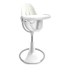Стульчик для кормления Bloom Fresco White в комплекте с хлопковыми вкладышами -  Coconut white