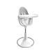 Стульчик для кормления Bloom Fresco White в комплекте с вкладышами из экокожи - Lunar silver