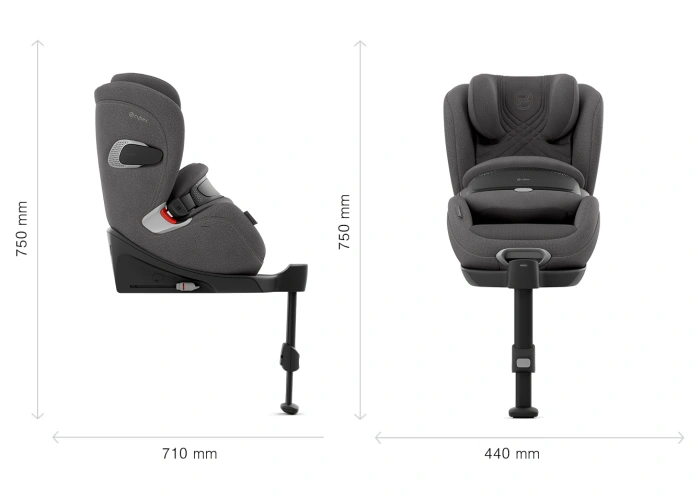 Cybex Anoris T2 Mirage Grey размеры