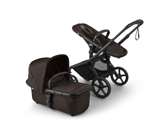 Универсальная коляска 2в1 Bugaboo FOX 5 RENEW - black/cocoa brown-cocoa brown