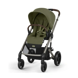 Прогулочная коляска Cybex BALIOS S LUX TPE - moss green (з бампером) - изображение