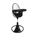 Стульчик для кормления Bloom Fresco Black в комплекте с хлопковыми вкладышами - Coconut white