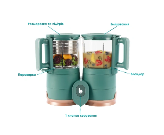 Блендер-пароварка Babymoov Nutribaby Glass
