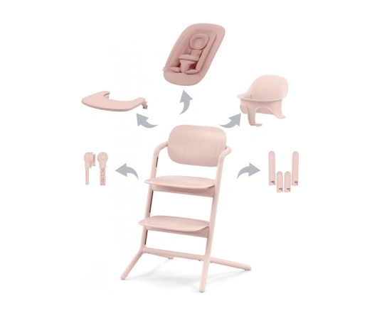 Стульчик для кормления 4 в 1 Cybex LEMO - pearl pink