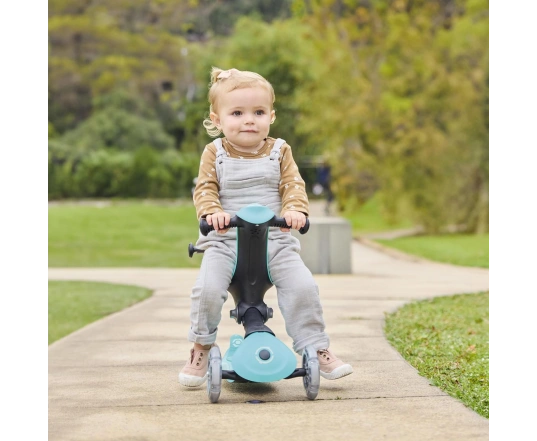 Самокат GLOBBER серії GO UP DELUXE LIGHTS 5в1 м'ятний, колеса світяться 20/50кг