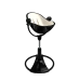 Стульчик для кормления Bloom Fresco Black в комплекте с вкладышами из экокожи - Coconut white