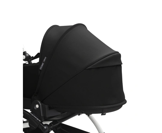 Универсальная коляска 2 в 1 с люлькой newborn shell Stokke YOYO³ Black (шасси White)