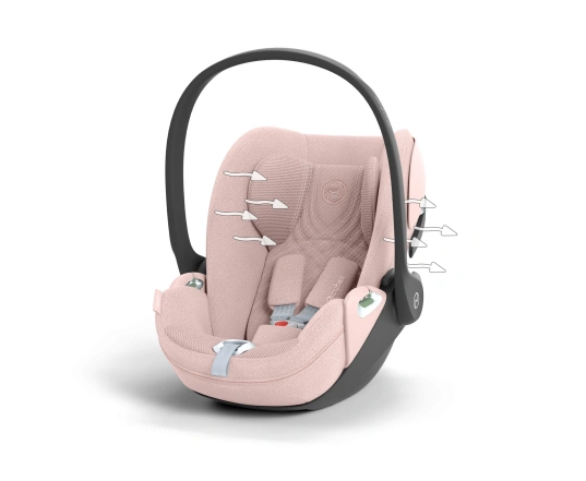 Автокресло Cybex Cloud T-iSize Plus 0-13кг - Peach Pink