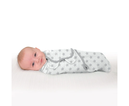 Конверт на липучках Swaddleme Original Gray Star - розмір L