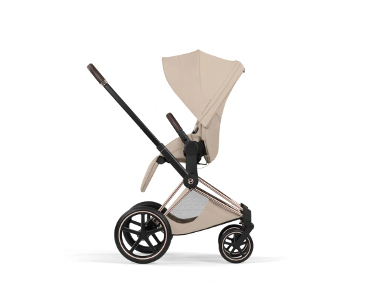 Прогулочная коляска Cybex Priam Style Collection 5.0 - cozy beige (шасси Rosegold)