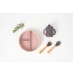 Набор посуды с силикона Olmitos, 5 предметов - Розовый