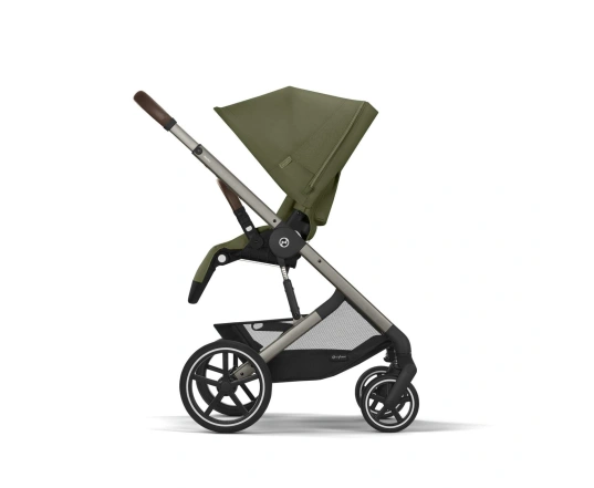 Прогулянкова коляска Cybex BALIOS S LUX TPE - moss green (з бампером)