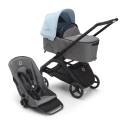Универсальная коляска 2в1 Bugaboo DRAGONFLY - grafite/midnight black skyline blue - изображение