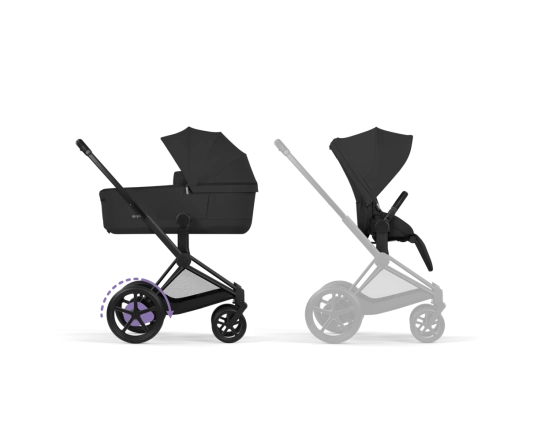 Универсальная коляска Cybex ePRIAM Style Collection 2 в 1 - sepia black