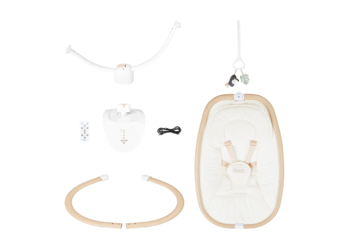 Купить Шезлонг качалка Babymoov  Swoon Hoop Sand с доставкой по Украине | KIDSLINE-44 - изображение