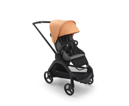 Прогулянкова коляска Bugaboo DRAGONFLY - black/grey melange island coral