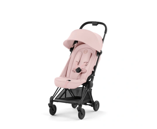 Прогулянкова коляска Cybex Coya Matt Black/Peach Pink