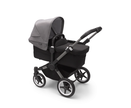 Універсальна коляска 2в1 Bugaboo Donkey5 Mono Grey mеlange/Midnight black-Grey mélange
