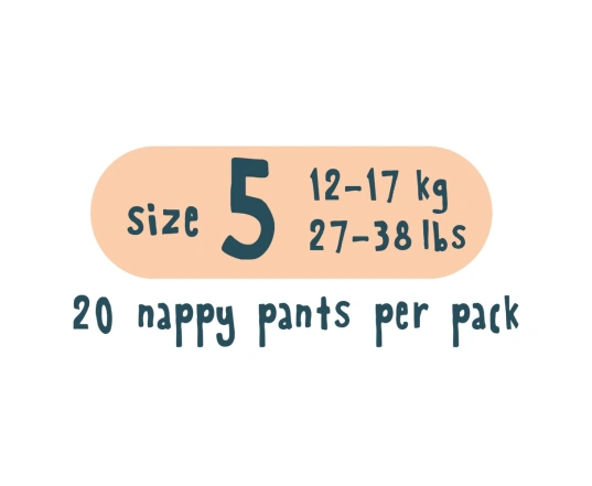 Еко трусики KIT&KIN розмір 5 (20 шт/уп), 12-17 кг, Корова/ Поросятко