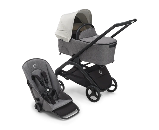 Универсальная коляска 2в1 Bugaboo DRAGONFLY - grafite/midnight black misty white
