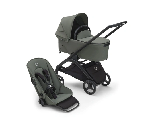 Универсальная коляска 2в1 Bugaboo DRAGONFLY - black/forest green-forest green
