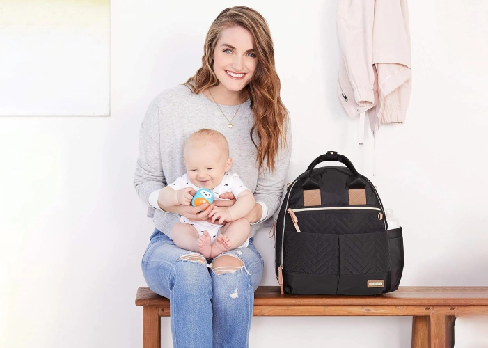 Купити Рюкзак для мами Skip Hop 6 в 1 -  Black з доставкою по Україні | KIDSLINE-42 - зображення