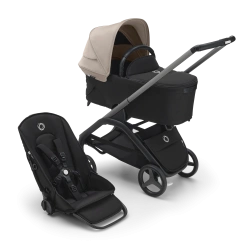Универсальная коляска 2в1 Bugaboo DRAGONFLY - black/grey melange desert taupe - изображение