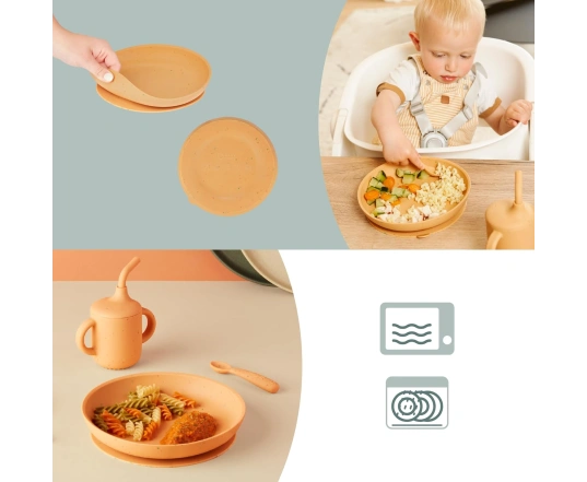 Набор посуды детский силиконовый Babymoov - little arty (от 9 мес)