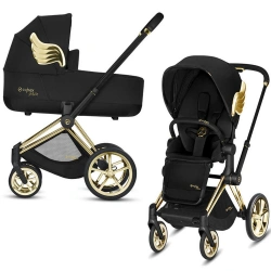 Универсальная коляска 2в1 Cybex Priam by Jeremy Scott Wings Black - изображение