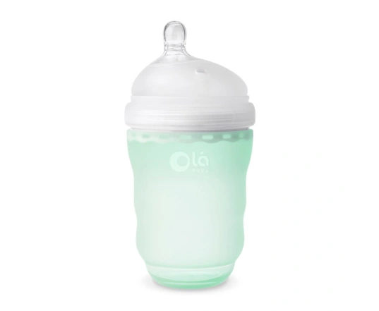 Силиконовая антиколиковая бутылочка Olababy GentleBottle Mint 240 мл
