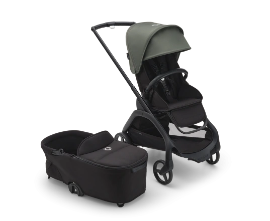 Универсальная коляска 2в1 Bugaboo DRAGONFLY - black/midnight black forest green