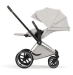 Коляска Cybex PRIAM Style Collection 5.0 - city grey (шасі Chrome Brown)
