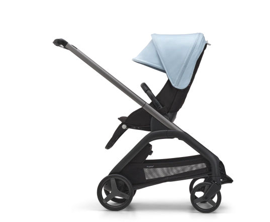Универсальная коляска 2в1 Bugaboo DRAGONFLY - black/grey melange skyline blue