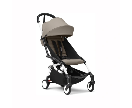 Прогулянкова коляска Stokke YOYO³ з 6 місяців Taupe (шасі  White)